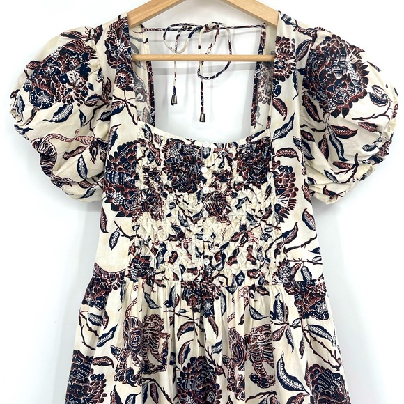 House of Harlow Puff Sleeve Dress Floral Ozzie Mini Dress Size Small - Picture 5 of 9